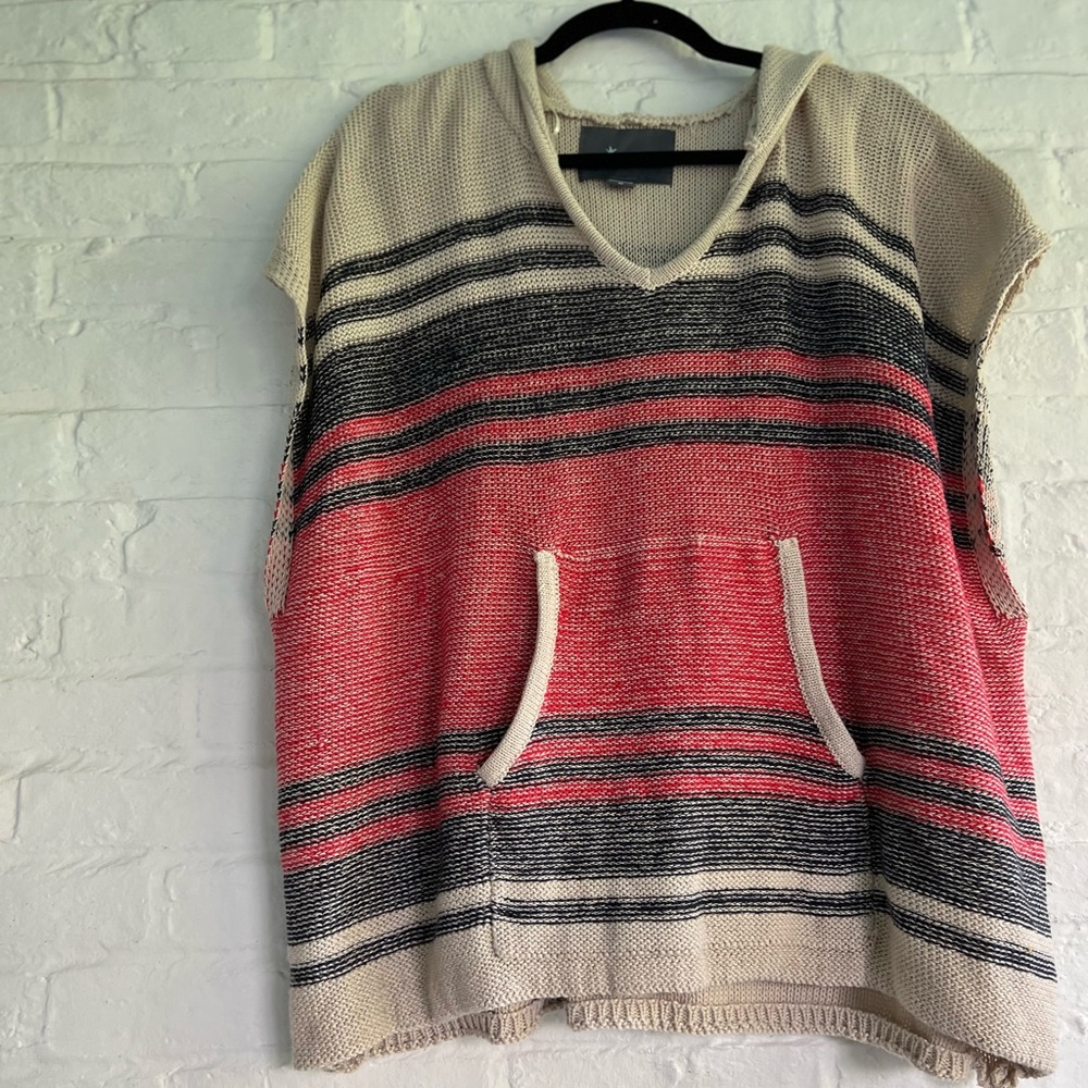 Paper Crane hooded poncho
